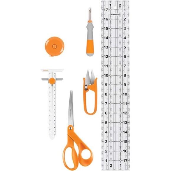 Sewing Essentials Set (6pc), Orange 6 Count - Picture 4 of 5